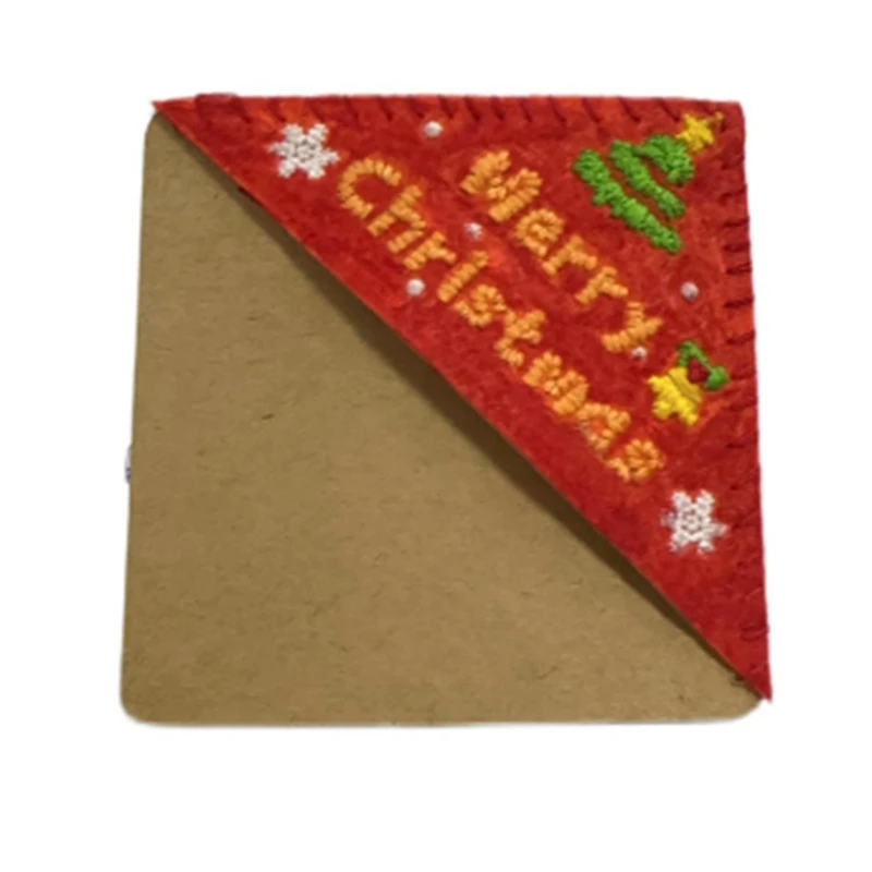 

4PCS Christmas Chinese Style Christmas Gift Personalized Hand Embroidered Bookmark