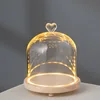 Diameter=15cm Different Height=15cm  17cm 18.5cm Glass Dome Vase Home Deocration Transparent Cover Wedding Prop Birthday Gift 6