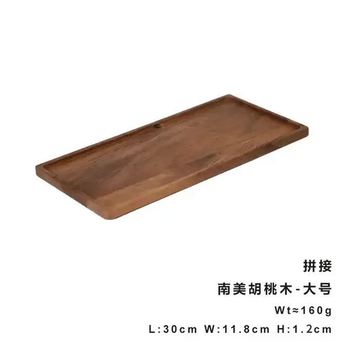 Rectangle Wooden Tea Tray Serving Table Plate Snacks Food Storage Dish for Hotel Home - Image 11