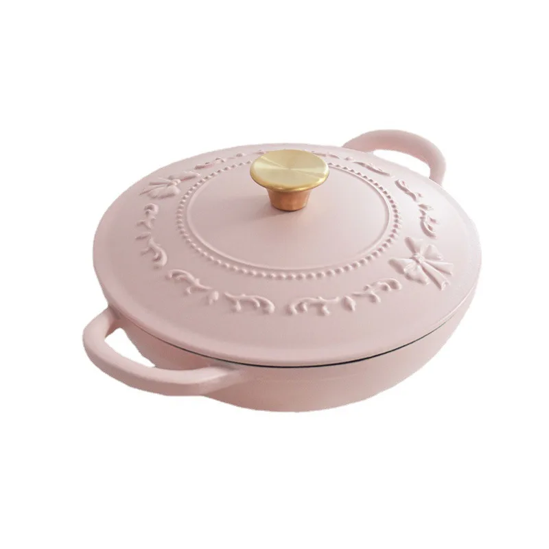 https://ae01.alicdn.com/kf/S80df50dfd8ec4303957ec7fa47e4db12T/26CM-Pink-Dutch-Oven-Enameled-Cast-Iron-Soup-Pot-With-Lid-Saucepan-Casserole-Kitchen-Accessories-Cooking.jpg