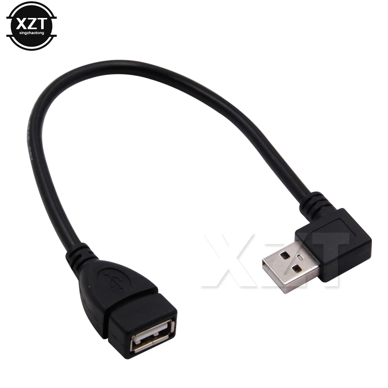 

High Quality 10pcs USB 2.0 A Male to Female Extension Adapter Cable 90 Degree Right Angled USB 2.0 A Converter