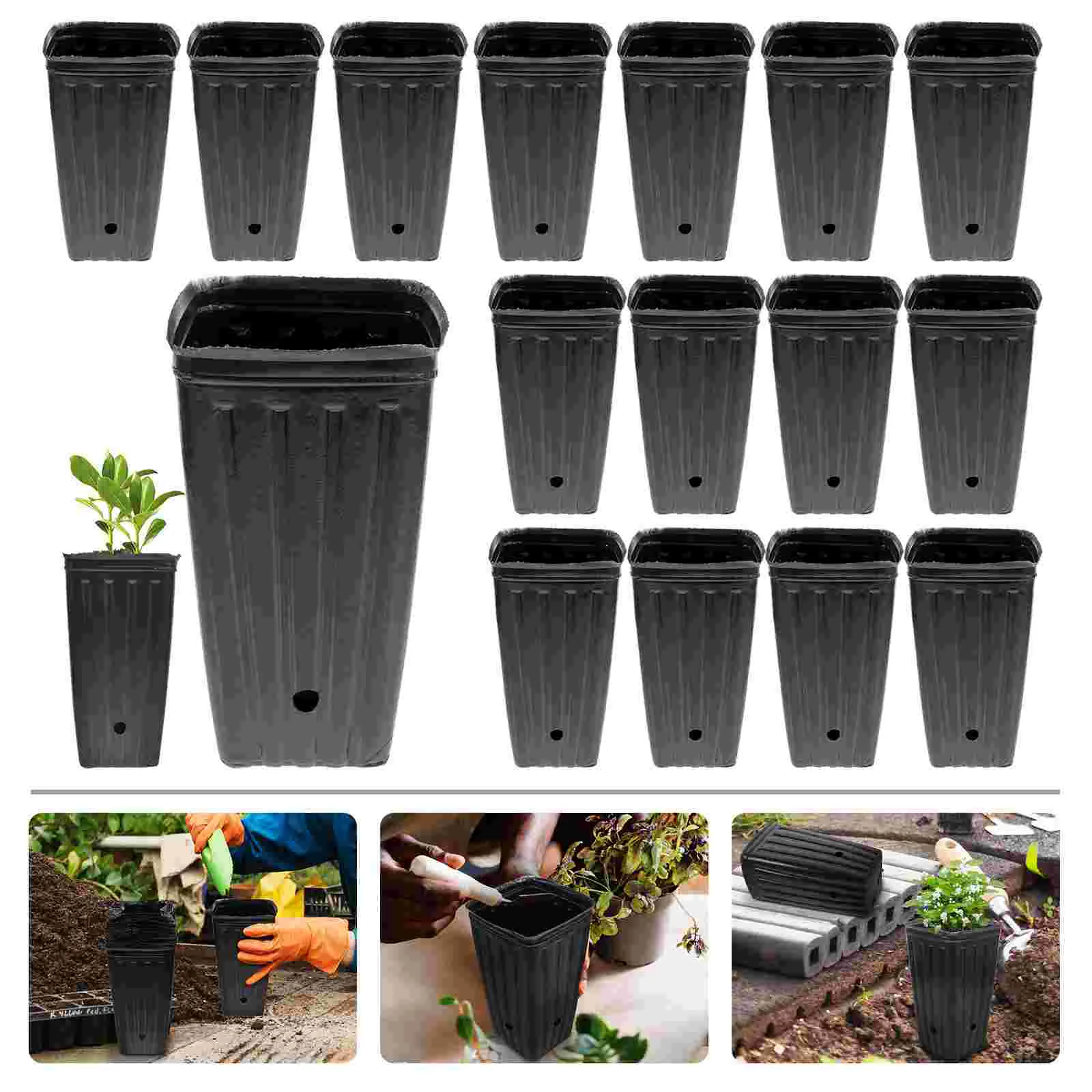 

30 Pcs Fruit Tall Seedling Pot Nursery Cup Outdoor Garden Nutrition Plant Grow Planting Pots