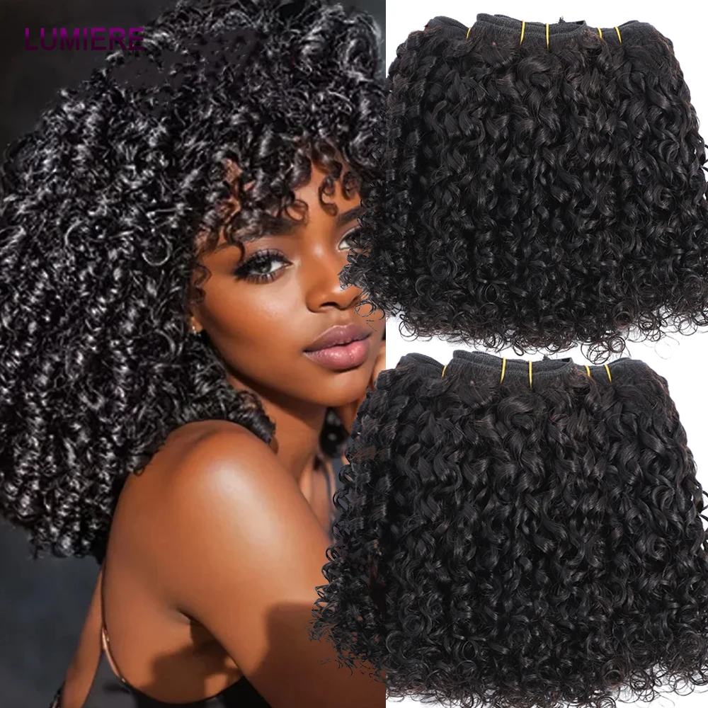 15A Pixie Curly Raw Human Hair Bundle Deals Burmese Pixie Curls Human Hair Extensions Vietnamese Raw Virgin Bundles