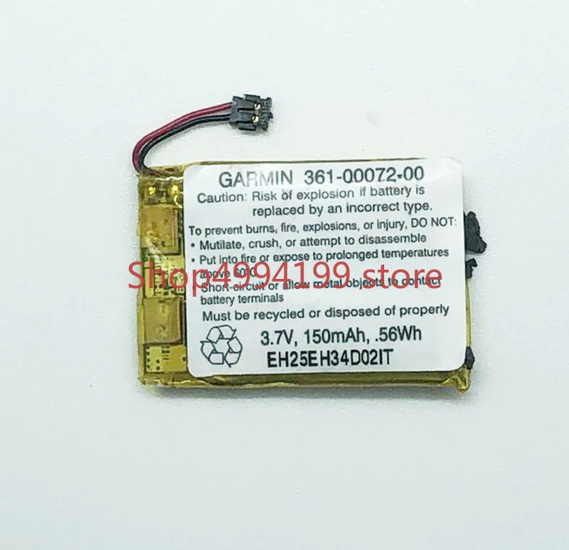 

3.7V 150mAh 0.56Wh replacement battery for Garmin 361-00072-00