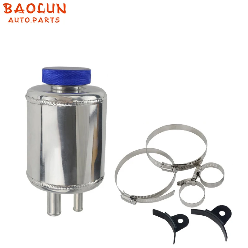 

BAOLUN Universal Aluminum Silver Jdm Racing Power Steering Fluid Reservoir Tank Clamps