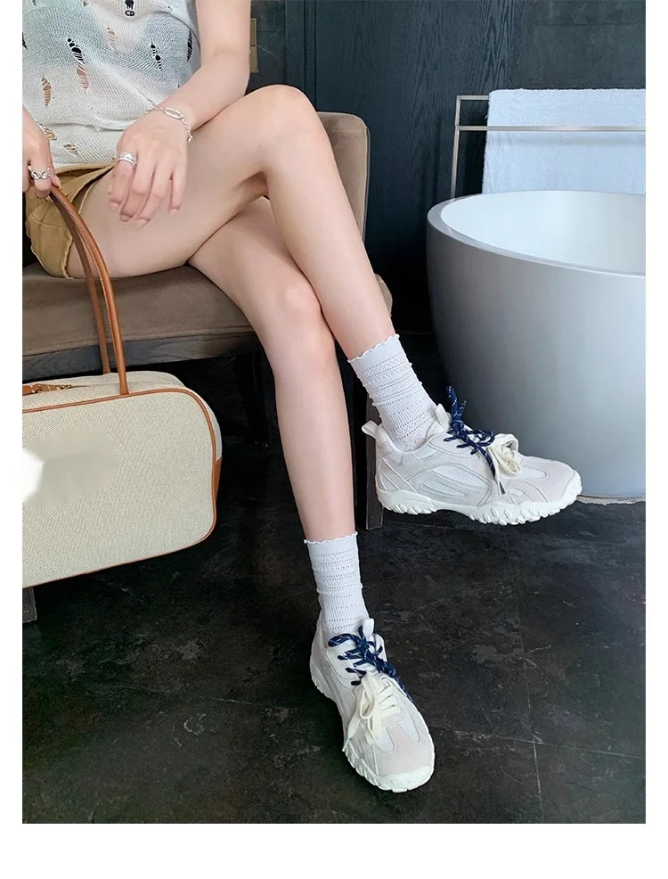 Zomer Nieuwe Binnenverhogende Klassieke Zachte Zool Ronde Neus Paneel Ademend Mesh Duitse Training Forrest Gump_voghion.com