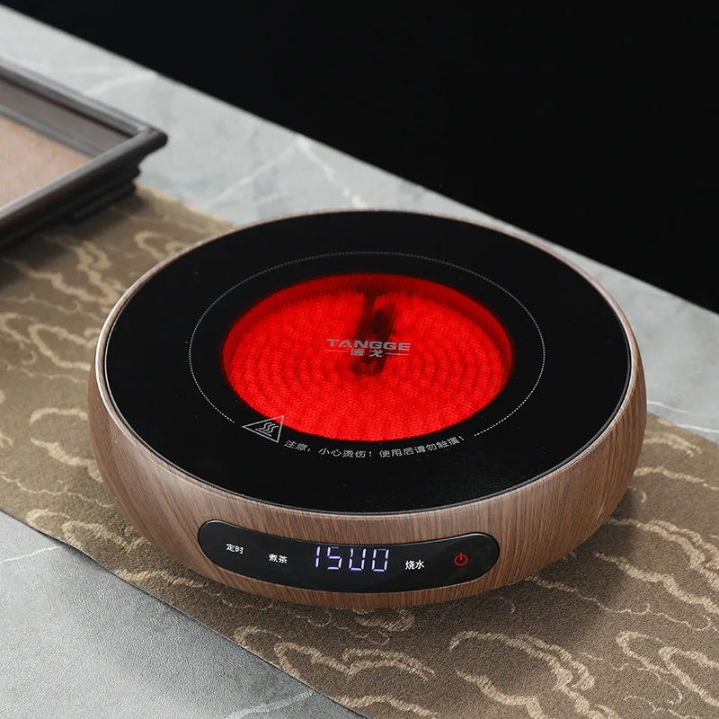 1500W Electric Ceramic Stove Smart Tea Stove Boiling Water Heater 8 Gear Heating Stove Office Timing Tea Maker Auto Keep Warm 2