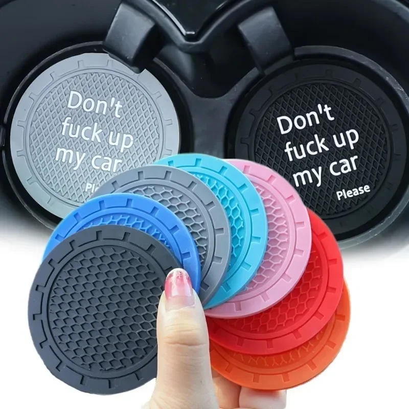 Car Non Slip Mat Non-slip Car Mats For Cup Holders Decoration Coasters Pads Interior Accessories Diamond Coasters