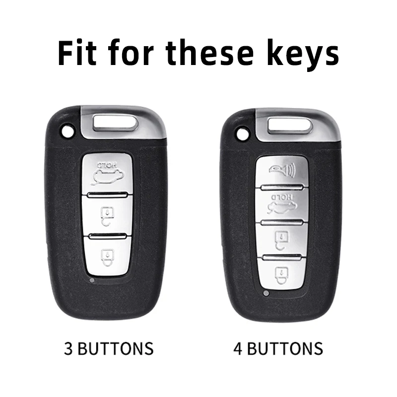 TPU Shell Fob Keychain Car Key Cover Case For Kia Forte Rio 3 K2 K3 K5 Sportage For Hyundai IX35 Sonata 8 Sorento Optima Forte key case cover,key case,car key shell,flip key fob shell,remote control case cover
