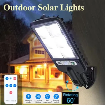 2025New Outdoor Solar LED Light with Remote Control Waterproof Security Light Garage Light Patio Light Garden Light 1