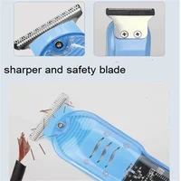 Electric Fade Trimmer For Men Bald Head Clipper T Blade Zero Gap Haircut Precision Hair Style Cutter Adult Hairdress Shave Razor 2