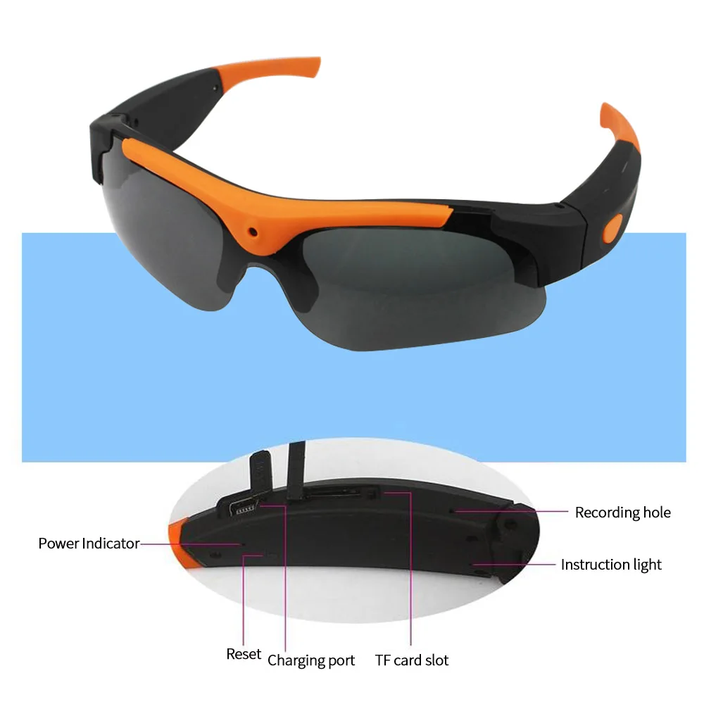 light action camera Mini HD 1080P Sunglasses  Camcorder Video Record Glasses Camera Sport Driving  Eyewear Recorder motorcycle helmet cam