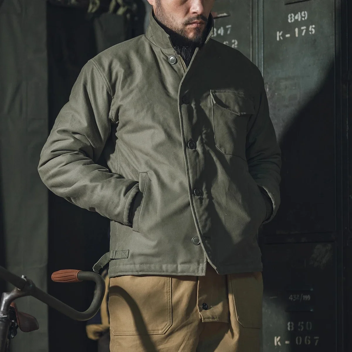 Rugged Bronson USN A-2 Deck Jacket Cold Weather Vintage Military Outerwear A2 N1 2
