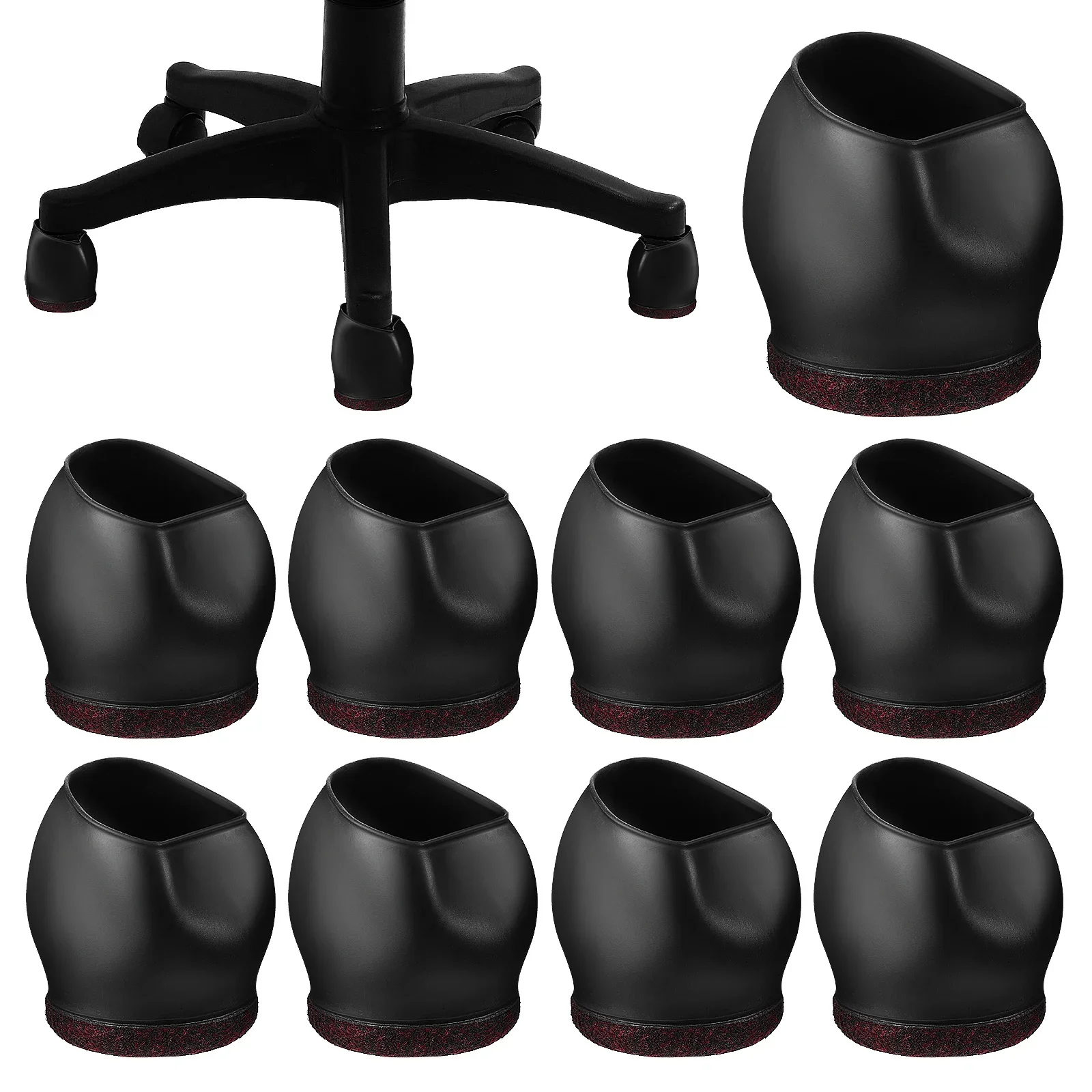 

10 Pcs Caster Cover Chair Cups for Carpet Wheel Stoppers Rolling Furniture Whelping Pads Office Casters Floor Mat
