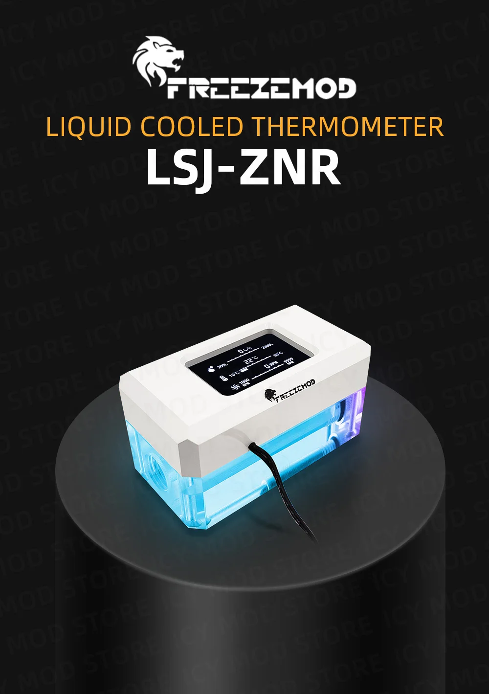 remplissage ezemod refroidissement par eau va lcd débitmètre température détection électrique ventilateur rpw vitesse thermonmètre pour mod permission