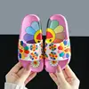 Sunflower Slippers for Girls New Summer Kids Beach Shoes Baby Toddler Soft Indoor Slippers Children Sandals 4