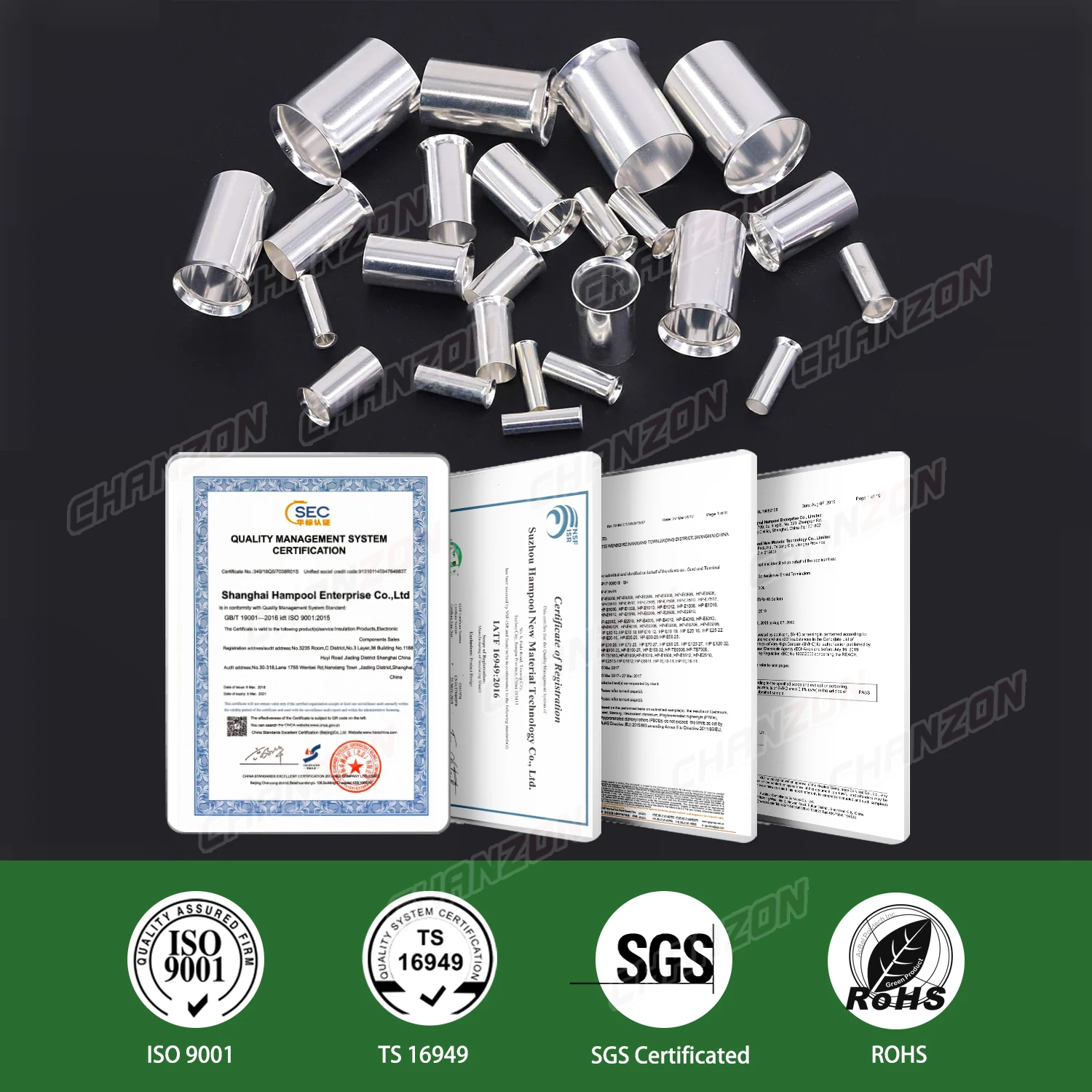 10 Values Tinned Red Copper Ferrule Non Insulated Cord End Electrical Terminal Connectors Crimping Tool