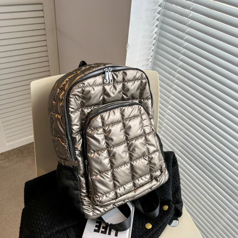Autumn Winter New Womens Down Jacket Fabric Backpack Lightweight 4