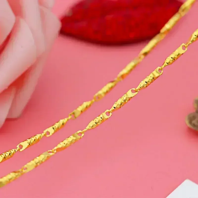 S80e03c239df2472db704ee822a056410N Boutique 24k pure gold AU999 women's necklace 3D large pendant flower ladies luxury high-quality jewelry Mallzona