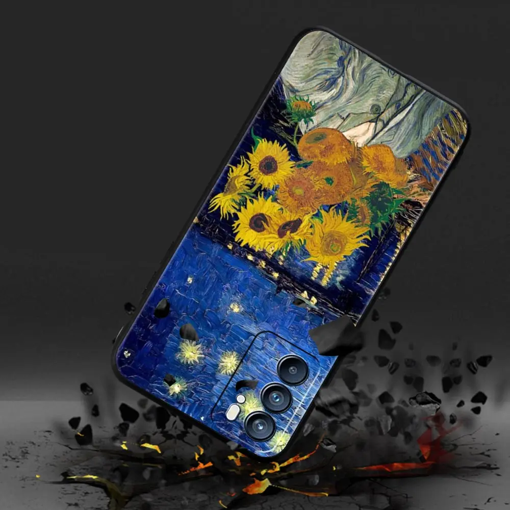 Van Gogh Starry Night Flower Phone Case Cover