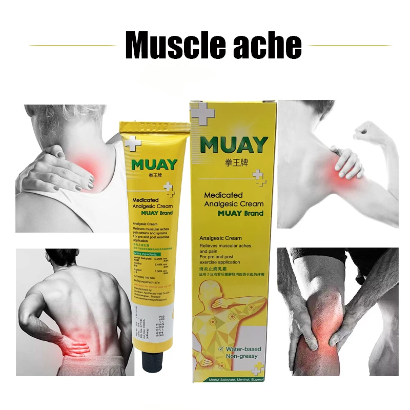 100g Namman MUAY Cream Pain Relax Balm Relief Plaster Knee Pain Body Muscle Fatigue Relieve Inflammation Boxing Champion