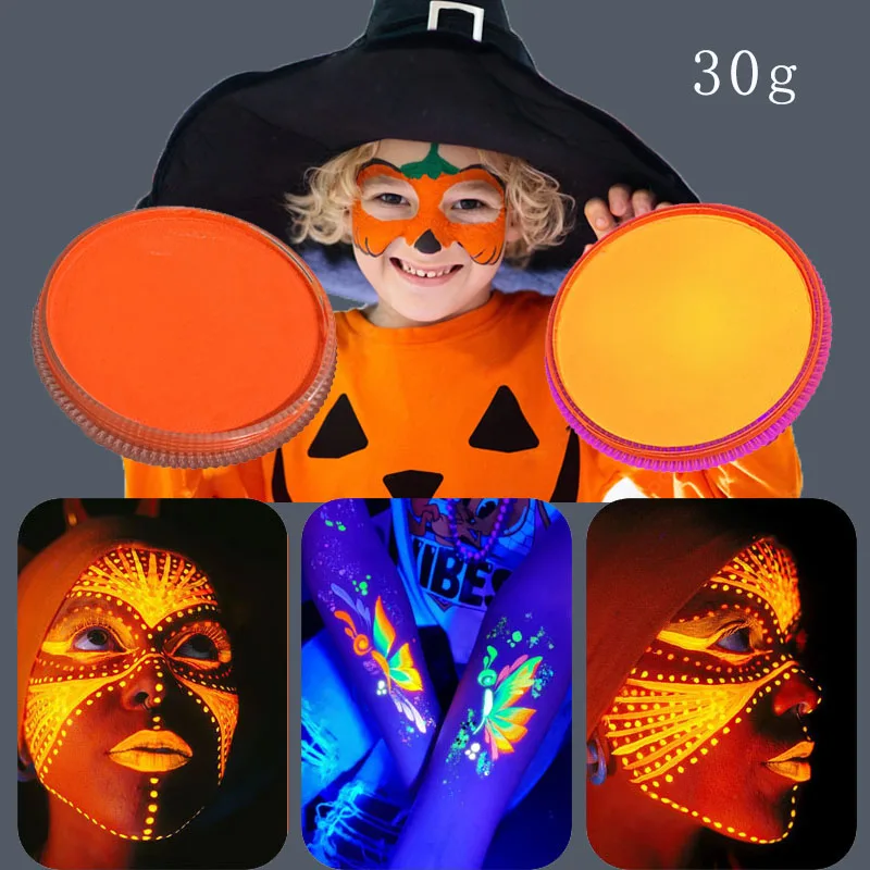 30G Face Paint  Children's Face Body Paint Water-Soluble Makeup  Halloween Stage Makeup Body Paint Pigments Face Makeup 3