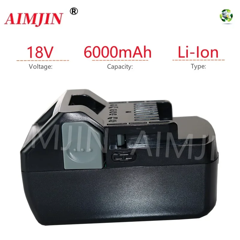 

18V 6000mAh Li-ion Battery For Hitachi Cordless Power Tools BSL1850 BSL1860 BCL1815 EBM1830 BSL1840 330139