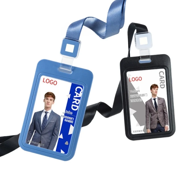 Set Di Badge Realistici Carte Didentità Su Cordini Verdi Con Clip Per Cinturino Cordino - Foto 2