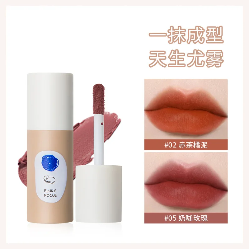 

Губная помада Pinkyfocus 8 цветов, бархатный сексуальный матовый глазурь для губ, водостойкий стойкий красный тинт для губ, блеск для губ, Корейская Косметика для макияжа