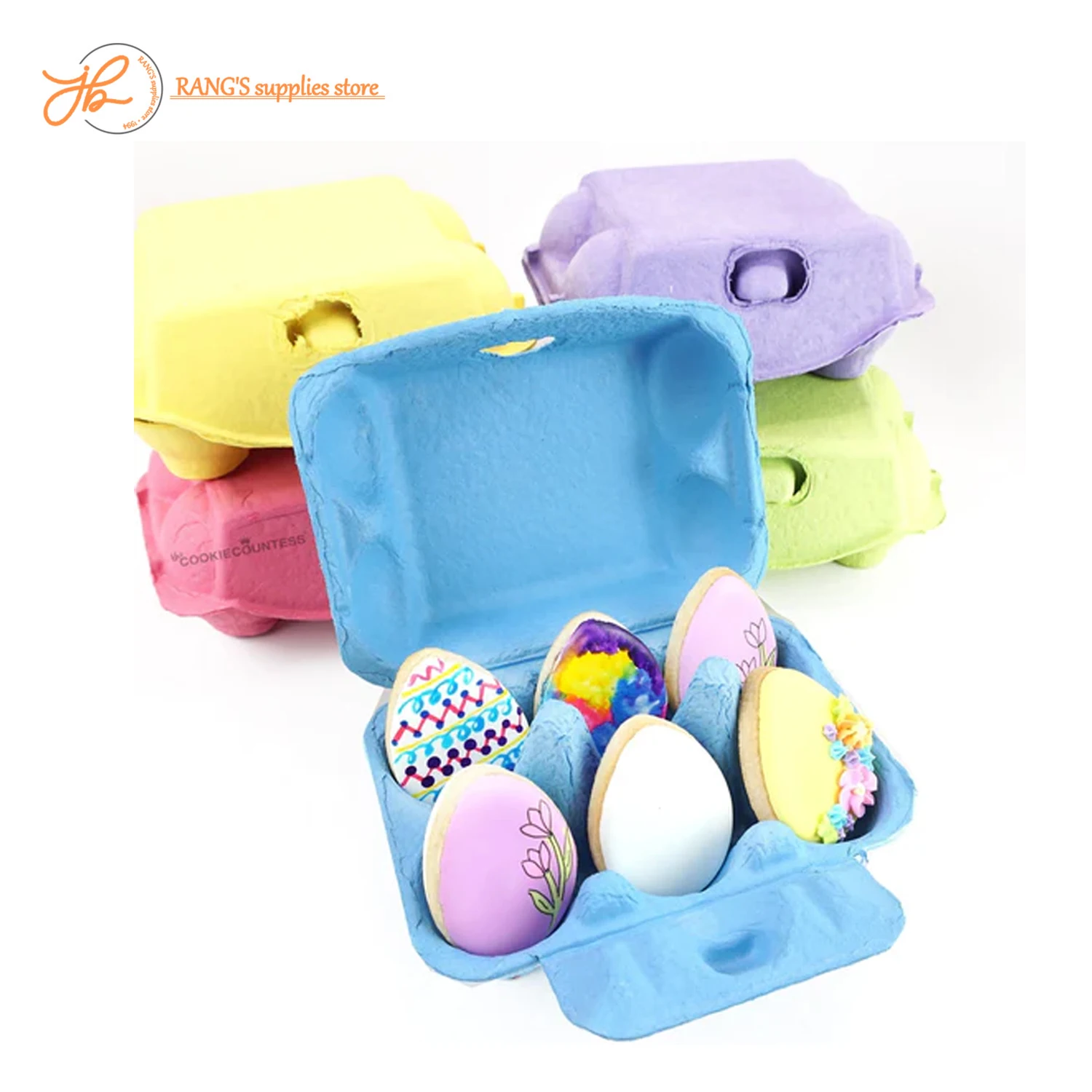 

20pcs Egg Cartons for Chicken Eggs 6 Count, Paper Pulp Egg Carton Bulk Reusable Egg Holder Container for Family, Kitchen, Farm