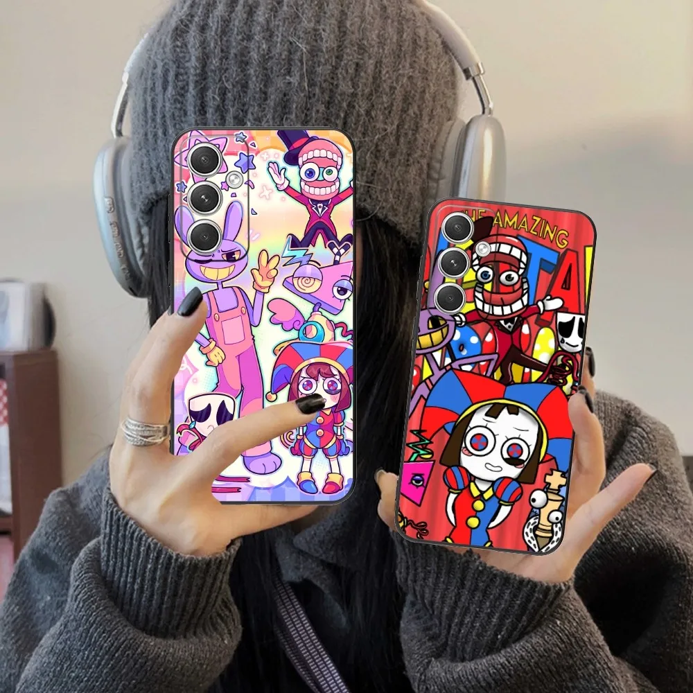 Amazing Digital Circus Mobile Phone Case For Samsung Galaxy S24 S23 S22 S21 S20 S10 S9 Plus Fe Ultra Lite Black Cover Funda