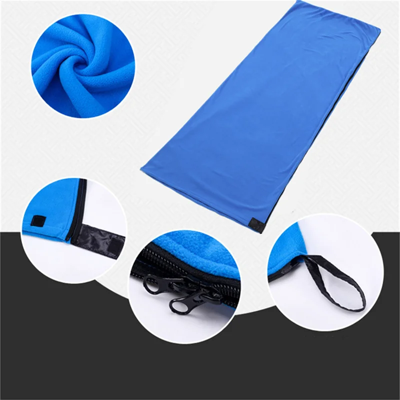 Description Picture 6 of itemPortable Ultra-light Polar Fleece Sleeping Bag Outdoor Camping Tent Bed Travel Warm Sleeping Bag Liner Camping sport Accessories