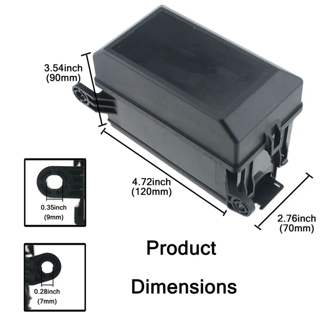 Caja de fusibles de relé Universal de 12V, 6 vías, 6 ranuras, bloque de  fusibles ATC/ATO, Kit impermeable de relé para coche y camión - AliExpress