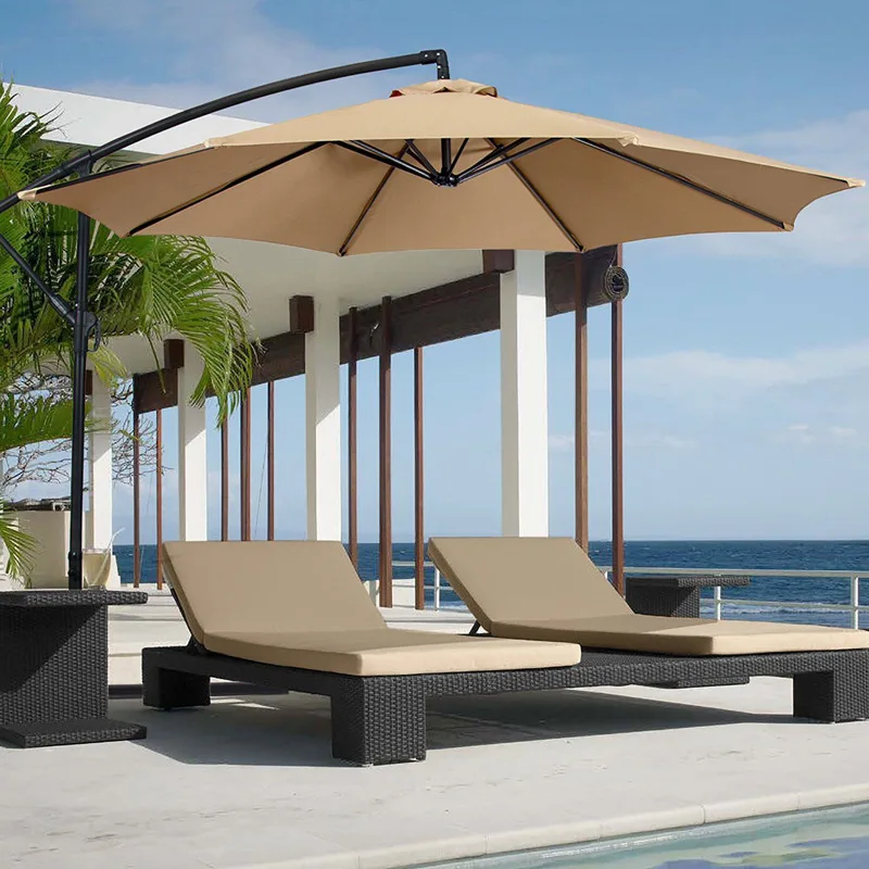 UV Protection Parasol Sunshade Umbrella Cover 3 Meters Garden Umbrella Cover Waterproof Beach Canopy Replacement 6/8 Ribs