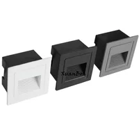 58MM/86MM LED Wall Lamp 3W 5W Aluminum Stair light Recessed LED Step Lamp Pathway Wall Corner Lamps AC110V 220V Wall Light DC12 1