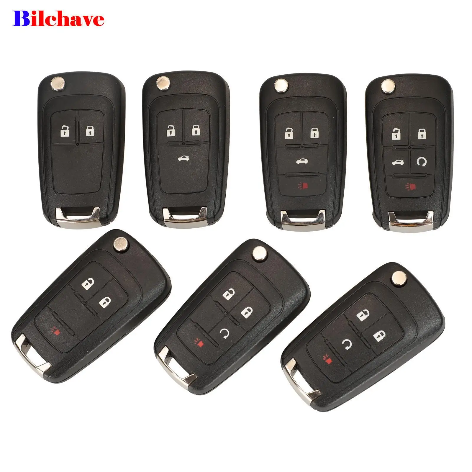 

jingyuqin 2/3/4/5 Buttons Remote Car Key Case Shell Fob For OPEL VAUXHALL Insignia Astra Zafira For Chevrolet Cruze For Buick