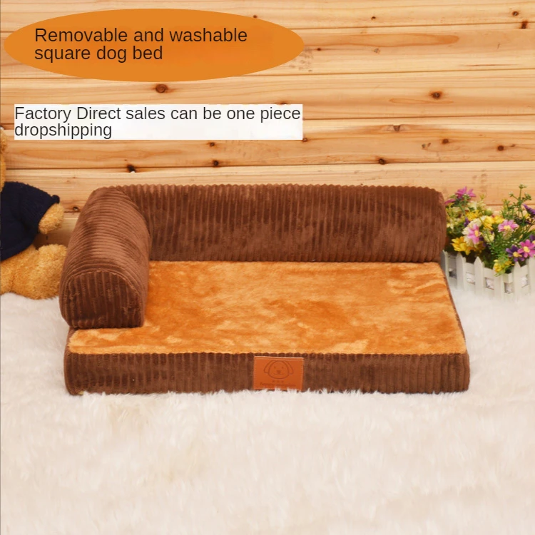 Dog Sofa Beds Large Dogs Corduroy Pet Dog Kennel Sofa Dog Sofa