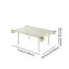 Folding Camping Table Beach Table with 4 Cup Holders Handle Design Multipurpose Outdoor Desk Cooking Desk for BBQ Backpacking 6