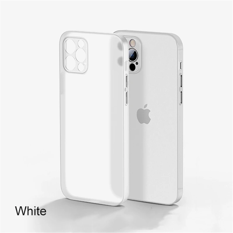 Luxury Ultra Thin Translucent Silicone Shockproof Matte Phone Case