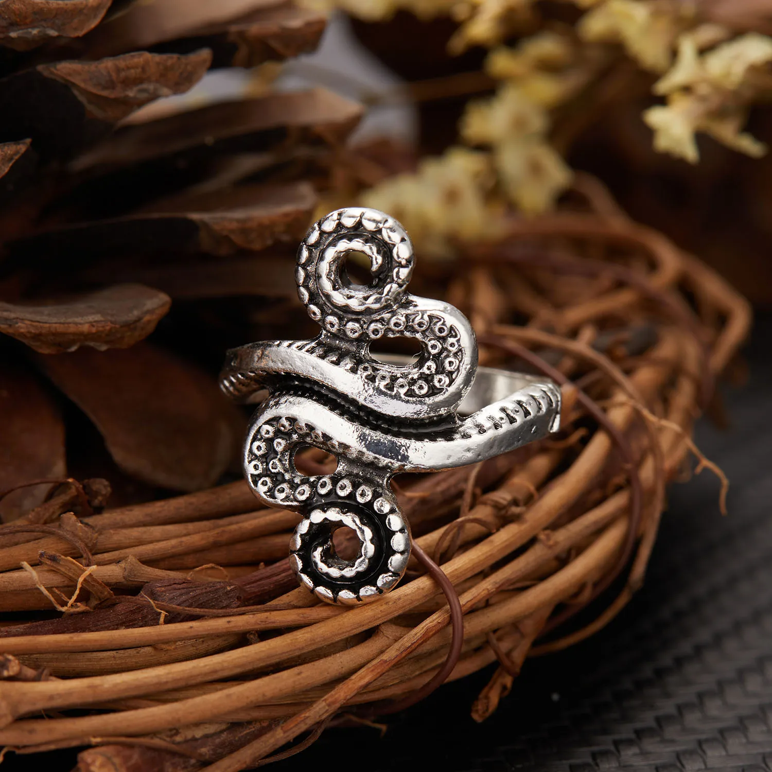Silver Ring Womens Ring Finger Rings Jewelry Rings Ring Jewelry Retro Boho Butterfly Ring For Women Fashion Silver Color Owl Angel Wing Cat Animal Irregular Opening Rings Ethnic Jewelry
