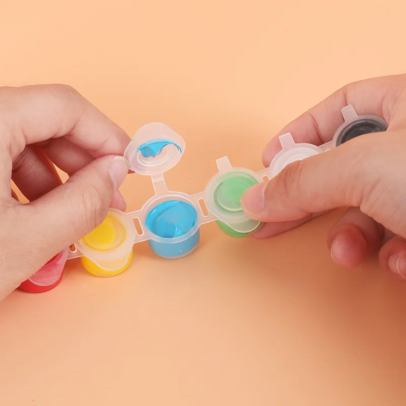 6/8/12 Colored Acrylic Paint Children's Safe Drawing Pigment Kindergarten DIY Art Graffiti Paint Set for Oil Set