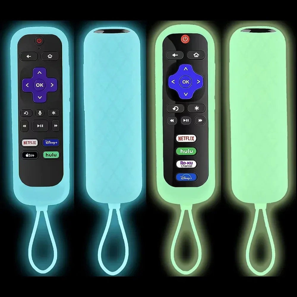 1 Piece Luminous Silicone Case for TCL Roku RC280 TV Remote Control Dust Covers Anti-slip Protective Holder Silicone Dust-proof silicone remote case,silicone remote sleeve,silicone remote cover,silicone case protector,remote controller cover