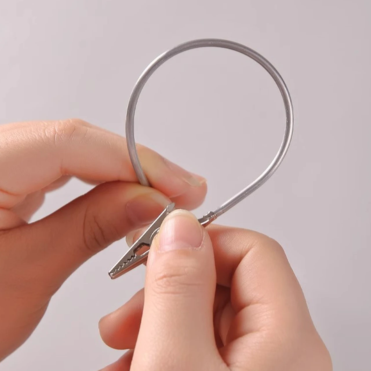 5/3pcs Double Headed Metal Clip Crocodile Mosquito Coil Stand Rack Bendable Label Photo Card Organizer Holder Hooks