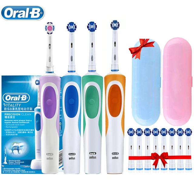 Oral B-cepillo de dientes eléctrico Dual Clean, cepillo de dientes