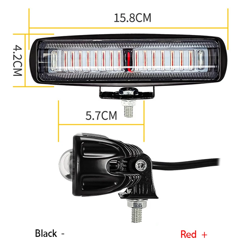 【AD】10V-80V 15 LED 30W LED 지게차 라이트 레드 플러드 빔 지게차 레드 위험 구역 지게차 경고 램프 (린데, 하이스터용)