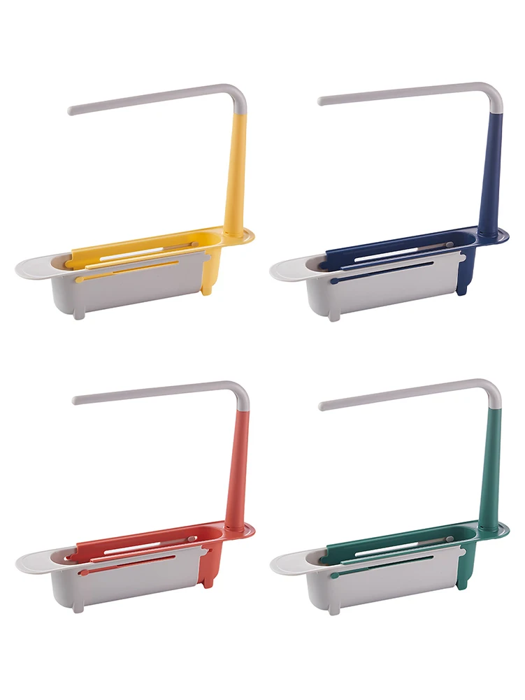 

Sink Shelf Telescopic Kitchen Sink Drain Rack Soap Sponge Holder Organizer Cloth Hanger Storage Basket Kitchen Accessorie Tools