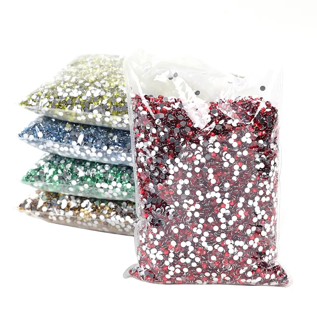 Big Package 2-6mm Resin Non Hot Fix Rhinestones Bulk Wholesale Flat Back Plastic Crystals Nail DIY Glitters Cтразы Stone