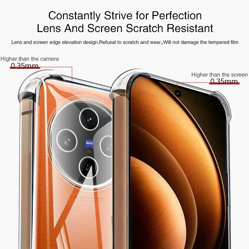 Soft Silicone Transparent Airbag Phone Case - Original Back Cover