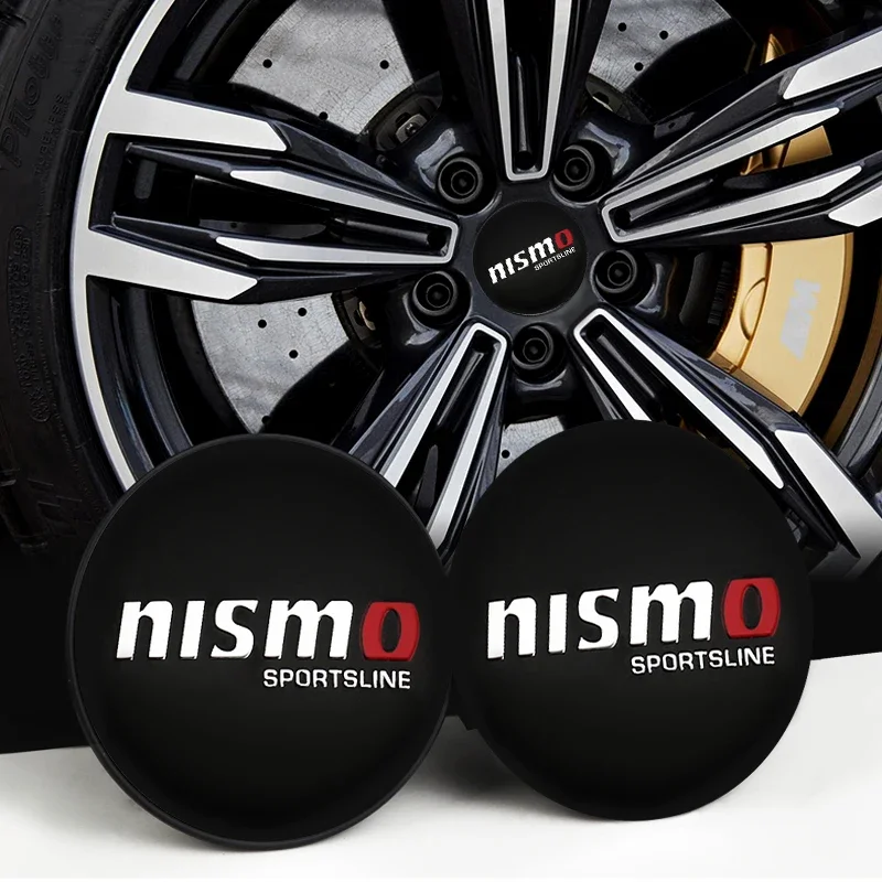 

4Pc 56 60mm Car Wheel Center Hub Cap Emblem Sticker Wheel Rim Cover Decoration Decal for Nismo Pulsar X-trail Almera Qashqai Tii