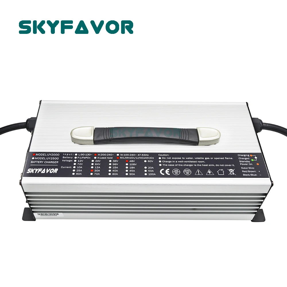 

Intelligent 36V 30A lithium battery charger 42V 30A 10S li-ion battery Charger 36 Volt 60AH 90AH 120AH Battery pack charger